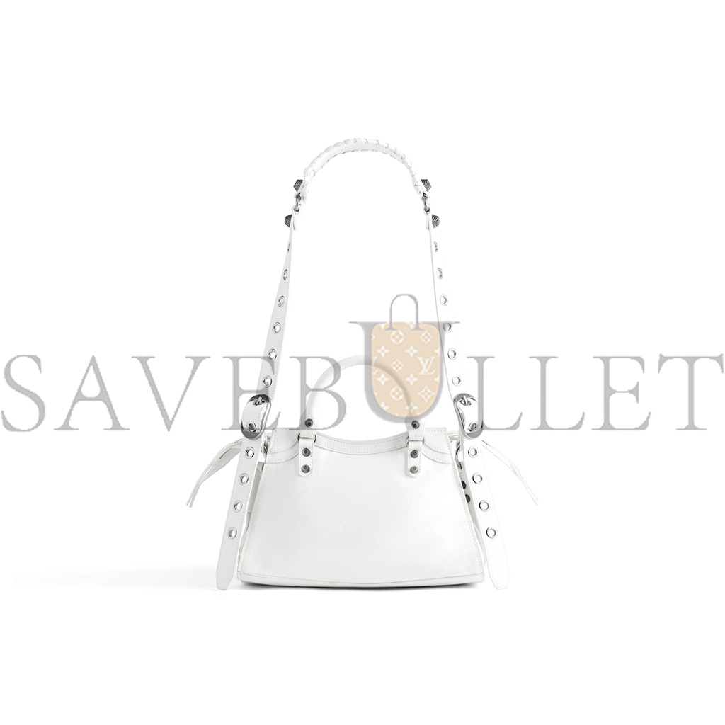 BALENCIAGA WOMEN'S NEO CAGOLE XS HANDBAG IN WHITE 700940210B09104 (26*17.8*11.4cm)